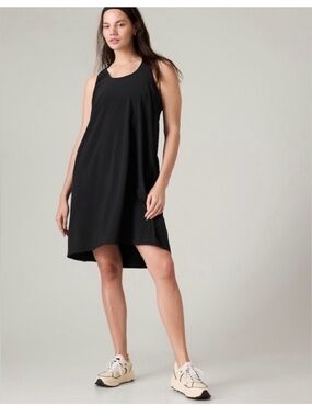 Athleta Presido Traveler Dress Sleeveless Racerback Pockets Sz M #842797